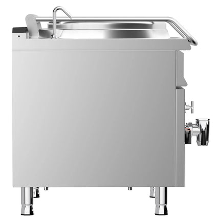 GGM Gastro Electric Boiling Pan - 150L - 12kW - Indirect Heating - with Water Connection