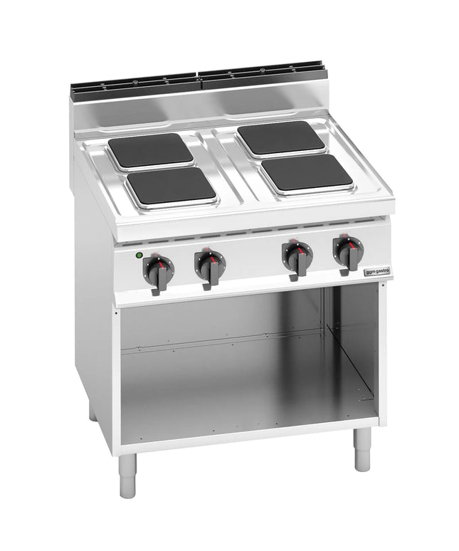 GGM Gastro Electric Boiling Top - 10.4kW - 4 plates - with open base shelf