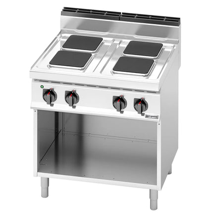 GGM Gastro Electric Boiling Top - 10.4kW - 4 plates - with open base shelf