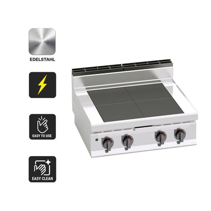 GGM Gastro Electric Boiling Top - 12kW - 4 plates