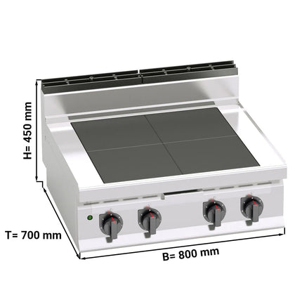 GGM Gastro Electric Boiling Top - 12kW - 4 plates