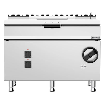 GGM Gastro Electric Bratt Pan - 120L - 18kW - Manual Tilt - with Water Fill Tap