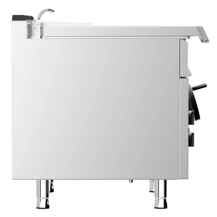 GGM Gastro Electric Bratt Pan - 80L - 12kW - Manual Tilt - with Water Fill Tap