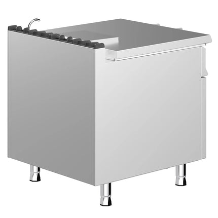 GGM Gastro Electric Bratt Pan - 80L - 12kW - Manual Tilt - with Water Fill Tap