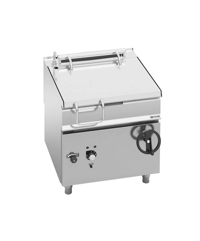 GGM Gastro Electric Bratt Pan - 80L - 9.6kW - Manual Tilt - with Water Fill Tap