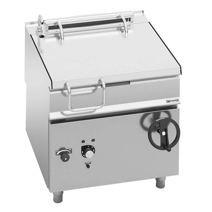 GGM Gastro Electric Bratt Pan - 80L - 9.6kW - Manual Tilt - with Water Fill Tap