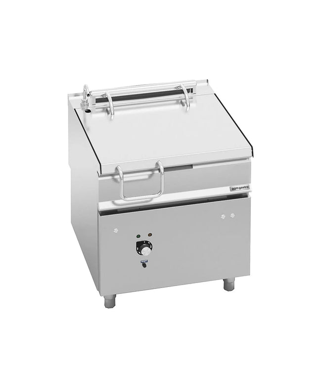 GGM Gastro Electric Bratt Pan - 80L - 9.6kW - Motorised Tilt - with Water Fill Tap
