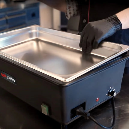 GGM Gastro Electric Chafing Dish - GN 1/1 - with Lid - Black