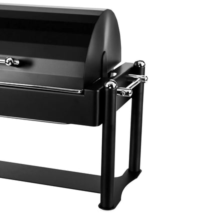 GGM Gastro Electric Chafing Dish - GN 1/1 - with Roll Top Lid - Black