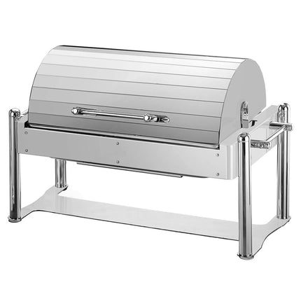 GGM Gastro Electric Chafing Dish - GN 1/1 - with Roll Top Lid - Chrome