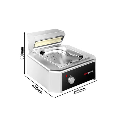 GGM Gastro Electric Chip Scuttle - 0.65kW - 1x GN 1/2 - Countertop