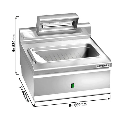 GGM Gastro Electric Chip Scuttle - 1.00kW - 1x GN 1/1 - Countertop