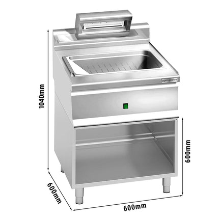 GGM Gastro Electric Chip Scuttle - 1.00kW - 1x GN 1/1 - with base frame