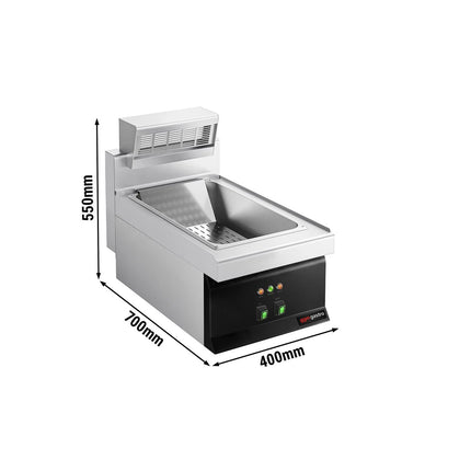 GGM Gastro Electric Chip Scuttle - 1.17kW - 1x GN 1/1 - Countertop