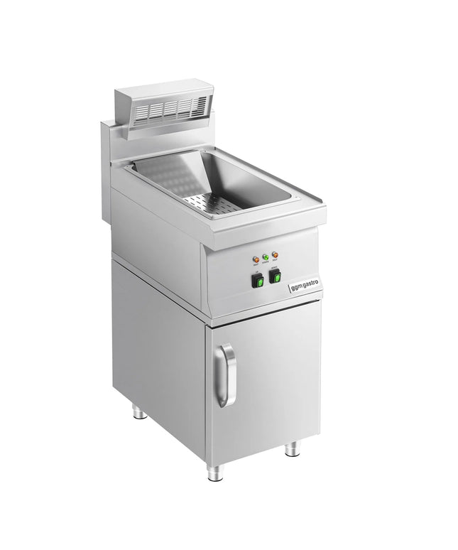 GGM Gastro Electric Chip Scuttle - 1.17kW - 1x GN 1/1 - with base cupboard - 1 Door - Freestanding