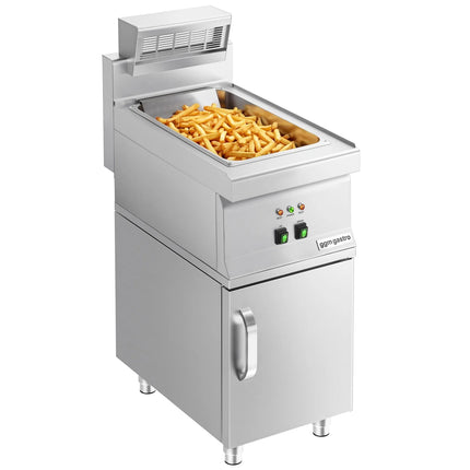 GGM Gastro Electric Chip Scuttle - 1.17kW - 1x GN 1/1 - with base cupboard - 1 Door - Freestanding