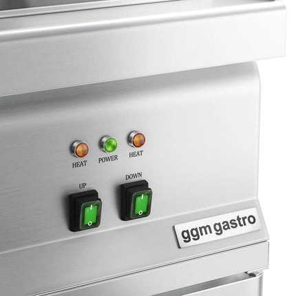 GGM Gastro Electric Chip Scuttle - 1.17kW - 1x GN 1/1 - with base cupboard - 1 Door - Freestanding
