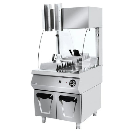 GGM Gastro Electric Chip Scuttle - 2.80kW - with base cupboard - 2 Doors - Freestanding