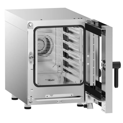 GGM Gastro Electric Commercial Combi Oven COMPACT - Touchscreen Controls - 6x GN 1/1 - Slimline - incl. Automatic washing system & Core temperature probe