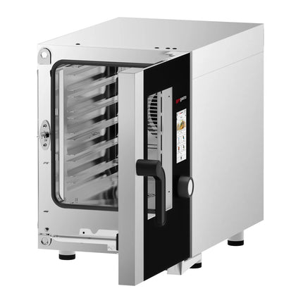 GGM Gastro Electric Commercial Combi Oven COMPACT - Touchscreen Controls - 6x GN 1/1 - Slimline - incl. Automatic washing system & Core temperature probe