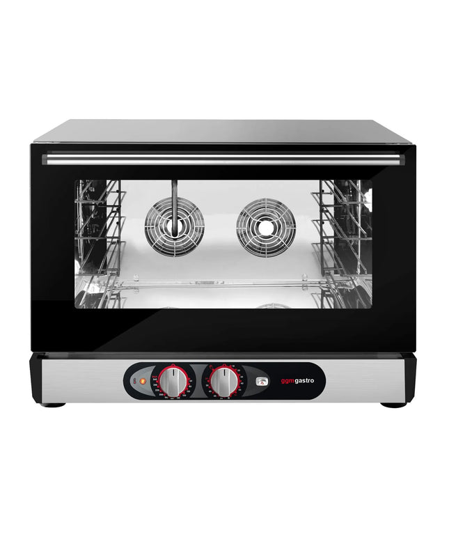 GGM Gastro Electric Commercial Compact Convection Oven with Humidity Control - Manual Controls - 4x GN 1/1 or 600x400mm (EN 60x40)