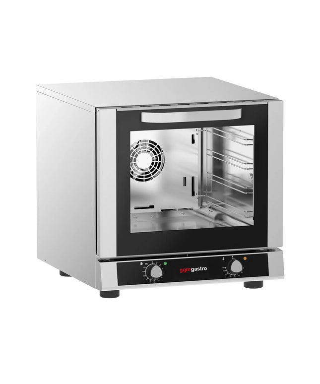 GGM Gastro Electric Compact Convection Oven - Manual Controls - 1 Baking Chambers - 4x 429x345mm - incl. 4x Baking Trays