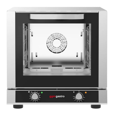 GGM Gastro Electric Compact Convection Oven - Manual Controls - 1 Baking Chambers - 4x 429x345mm - incl. 4x Baking Trays