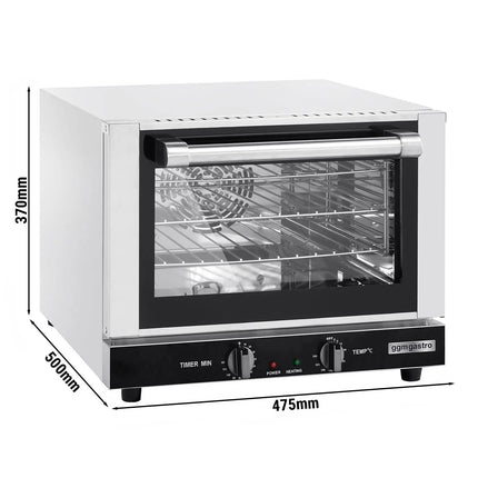 GGM Gastro Electric Compact Convection Oven - Manual Controls - 3x 349x282mm - 21L