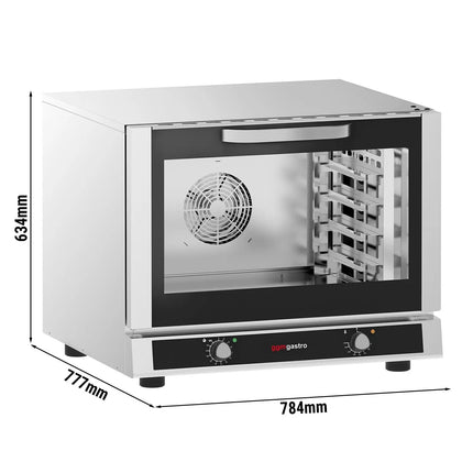 GGM Gastro Electric Compact Convection Oven - Manual Controls - 4x GN 1/1 or 600x400mm (EN 60x40)