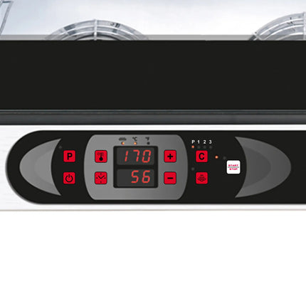 GGM Gastro Electric Compact Convection Oven with Steam Injection - Digital Controls - 4x GN 1/1 or 4x 600x400mm (EN 60x40)