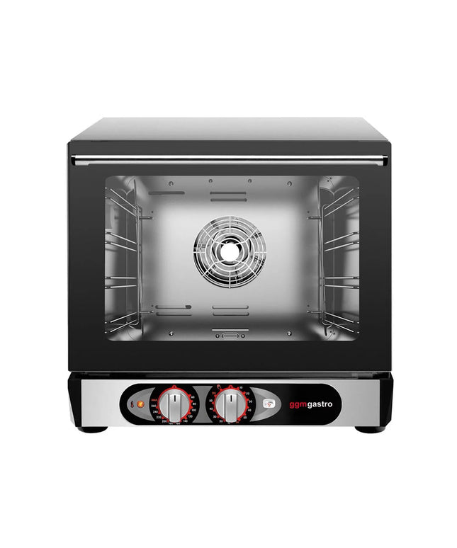 GGM Gastro Electric Compact Convection Oven with Steam Injection - Manual Controls - 1 Baking Chambers - 4x 450x340mm - incl. 4x Baking Trays