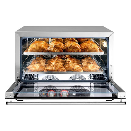 GGM Gastro Electric Compact Convection Oven with Steam Injection - Manual Controls - 4x GN 1/1 or 600x400mm (EN 60x40)