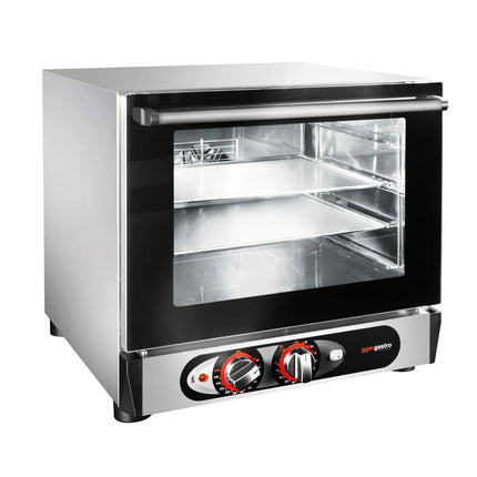 GGM Gastro Electric Compact Convection Oven with Steam Injection - Manual Controls - 1 Baking Chambers - 4x 450x340mm - incl. 4x Baking Trays