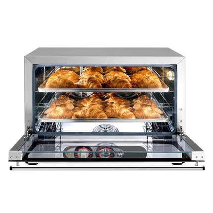 GGM Gastro Electric Compact Convection Oven - with Steam Injection - Manual Controls - 3x GN 1/1 or 3x 600x400mm (EN 60x40)