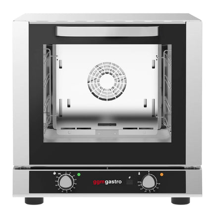 GGM Gastro Electric Compact Convection Oven with Steam Injection - Manual Controls - 4x 429x345mm - incl. 4x Baking Trays 429x345mm