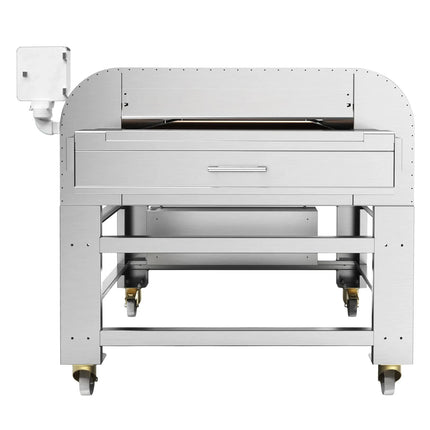 GGM Gastro Electric Conveyor Pizza Oven - 1500x2500mm (150.1 cmx249.9 cm) - Digital Controls - Belt width: 780mm (78 cm) - up to 400°C - with Wheels