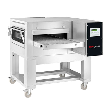GGM Gastro Electric Conveyor Pizza Oven - 1670x2150mm (166.9 cmx214.9 cm) - Digital Controls - Belt width: 800mm (80 cm) - with Base frame