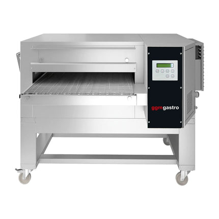 GGM Gastro Electric Conveyor Pizza Oven - 1670x2150mm (166.9 cmx214.9 cm) - Digital Controls - Belt width: 800mm (80 cm) - with Base frame