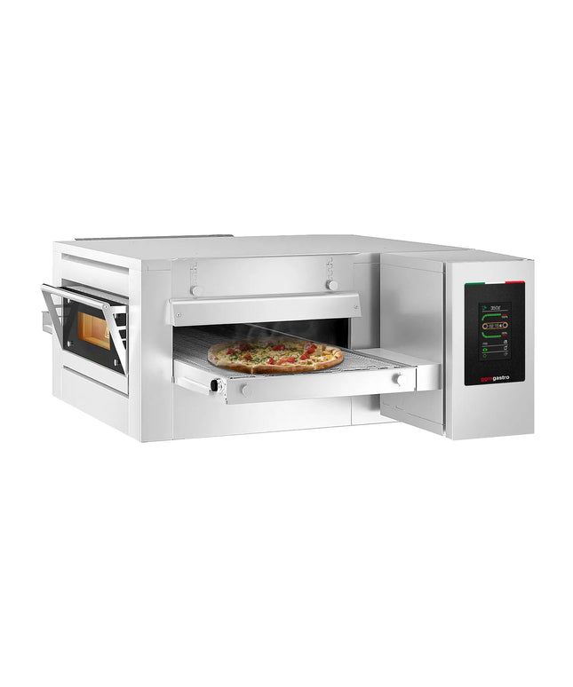 GGM Gastro Electric Conveyor Pizza Oven - 1820x2450mm (182.1 cmx245.1 cm) - 230V 3 Phase - Touchscreen Controls - Belt width: 1000mm (100.1 cm) - up to 350°C