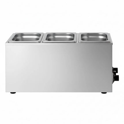 GGM Gastro Electric Countertop Bain Marie - GN 1/1 - 150mm deep - 1,2 kW - with Drain Tap