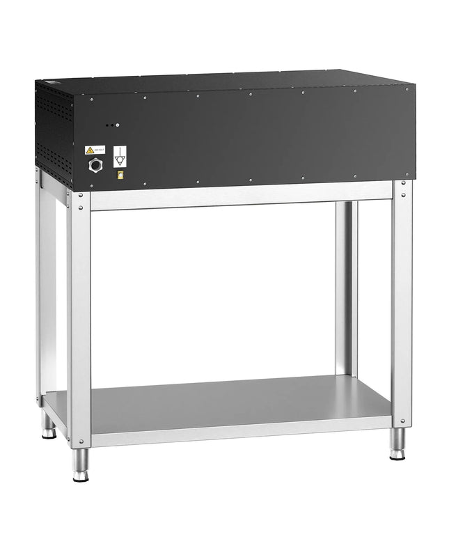 GGM Gastro Electric Deck Pizza Oven - Single Deck - Refractory Stone Deck - 6 - Ø 35cm (35.1 cm) - Touchscreen Controls - up to 400°C - incl. Base frame