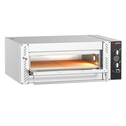 GGM Gastro Electric Deck Pizza Oven - Single Deck - Refractory Stone Deck - 4 - Ø 30cm (30.5 cm) - Mechanical Controls - up to 450°C