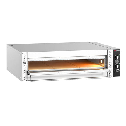 GGM Gastro Electric Deck Pizza Oven - Single Deck - Refractory Stone Deck - 9 - Ø 30cm (30.5 cm) - up to 450°C - Mechanical Controls