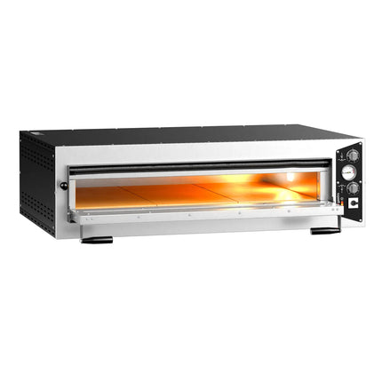 GGM Gastro Electric Deck Pizza Oven - Single Deck - Refractory Stone Deck - 6 - Ø 35cm (35.1 cm) - Mechanical Controls - up to 450°C