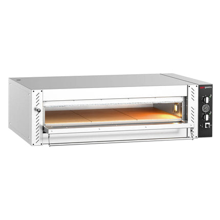 GGM Gastro Electric Deck Pizza Oven - Single Deck - Refractory Stone Deck - 6 - Ø 30cm (30.5 cm) - Mechanical Controls - up to 450°C
