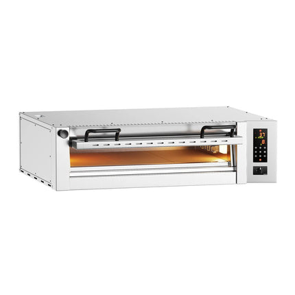 GGM Gastro Electric Deck Pizza Oven - Single Deck - Refractory Stone Deck - 6 - Ø 34cm (34 cm) - Digital Controls