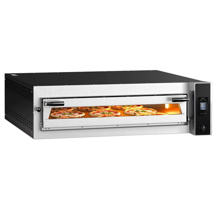 GGM Gastro Electric Deck Pizza Oven - Single Deck - Refractory Stone Deck - 9 - Ø 35cm (35.1 cm) - Touchscreen Controls - up to 400°C