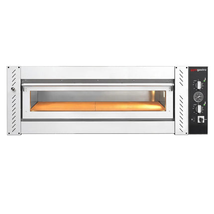 GGM Gastro Electric Deck Pizza Oven - Single Deck - Refractory Stone Deck - 4 - Ø 30cm (30.5 cm) - Mechanical Controls - up to 450°C