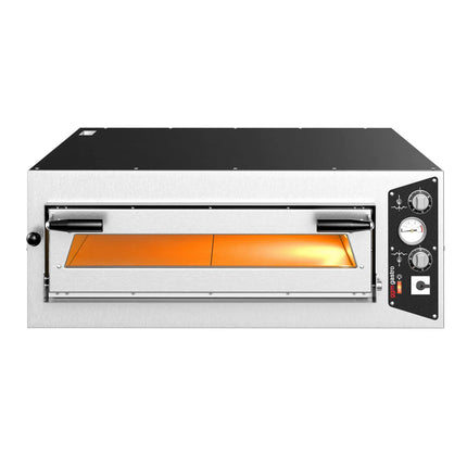 GGM Gastro Electric Deck Pizza Oven - Single Deck - Refractory Stone Deck - 6 - Ø 35cm (35.1 cm) - Mechanical Controls - up to 450°C
