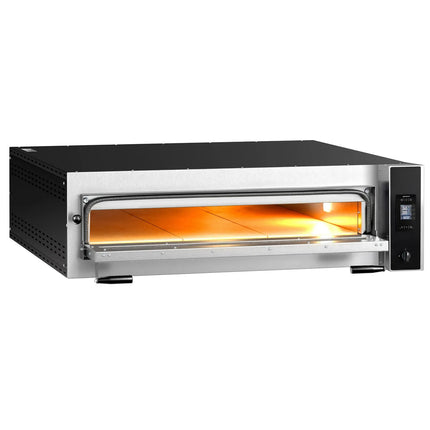 GGM Gastro Electric Deck Pizza Oven - Single Deck - Refractory Stone Deck - 9 - Ø 35cm (35.1 cm) - Touchscreen Controls - up to 400°C